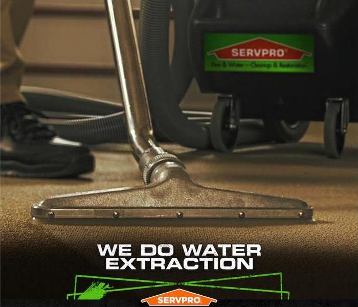SERVPRO we do water extraction